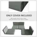 Set of 8 Durable Waterproof Polyester Outdoor Rattan Cushion Covers - Deep Grey