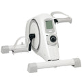 Mini Exercise Bike with 8-Level Magnetic Resistance and LCD Display - White