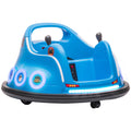 Angry Bird Licensed 12V Kids Bumper Waltzer Car with Remote, Joysticks, Music & LED Lights - Blue