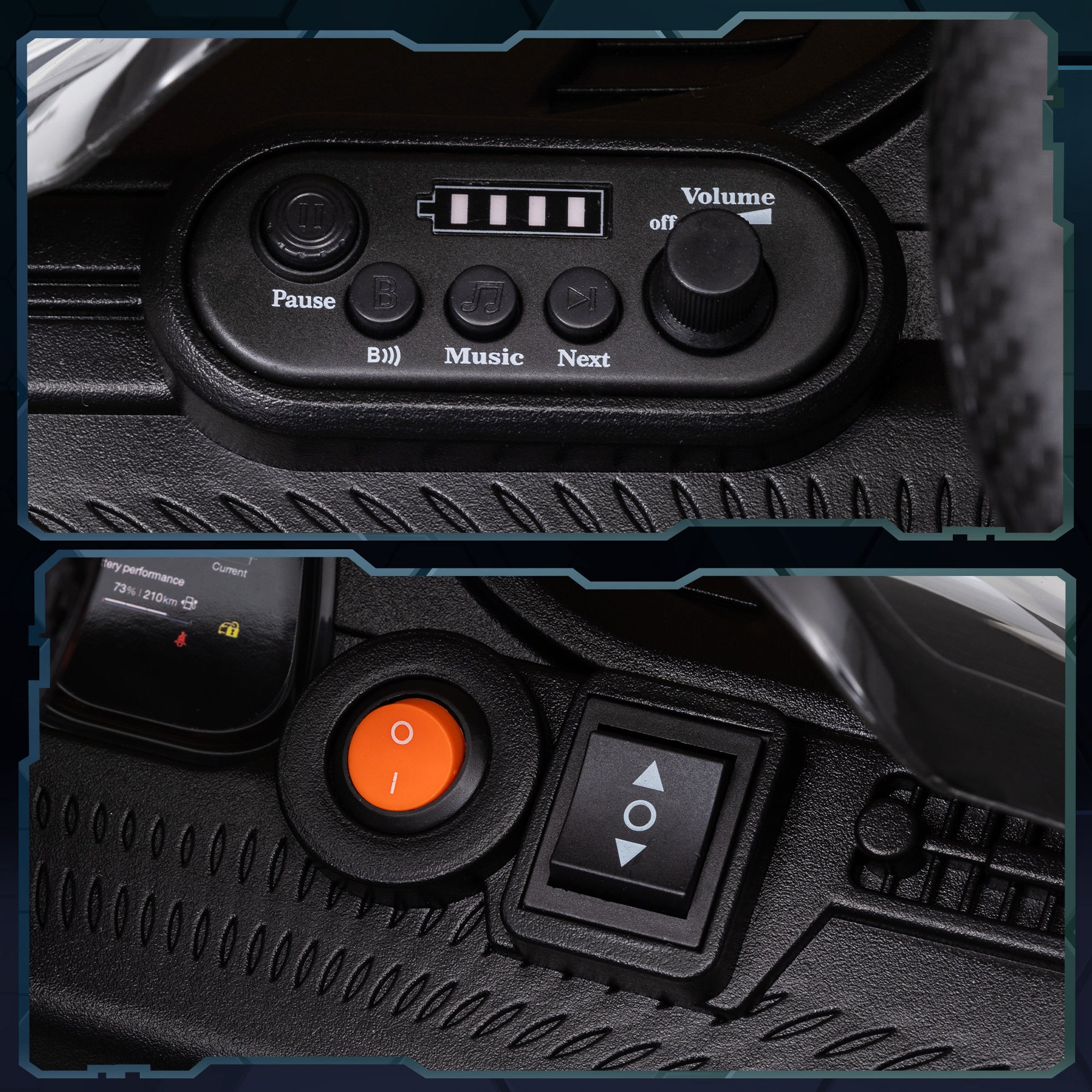 12V Maserati Gran Turismo Folgore Lincesed Kids Electric Car with Remote Control, Soft Start, Grey