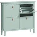 Modern Four-Drawer Shoe Cabinet - Green