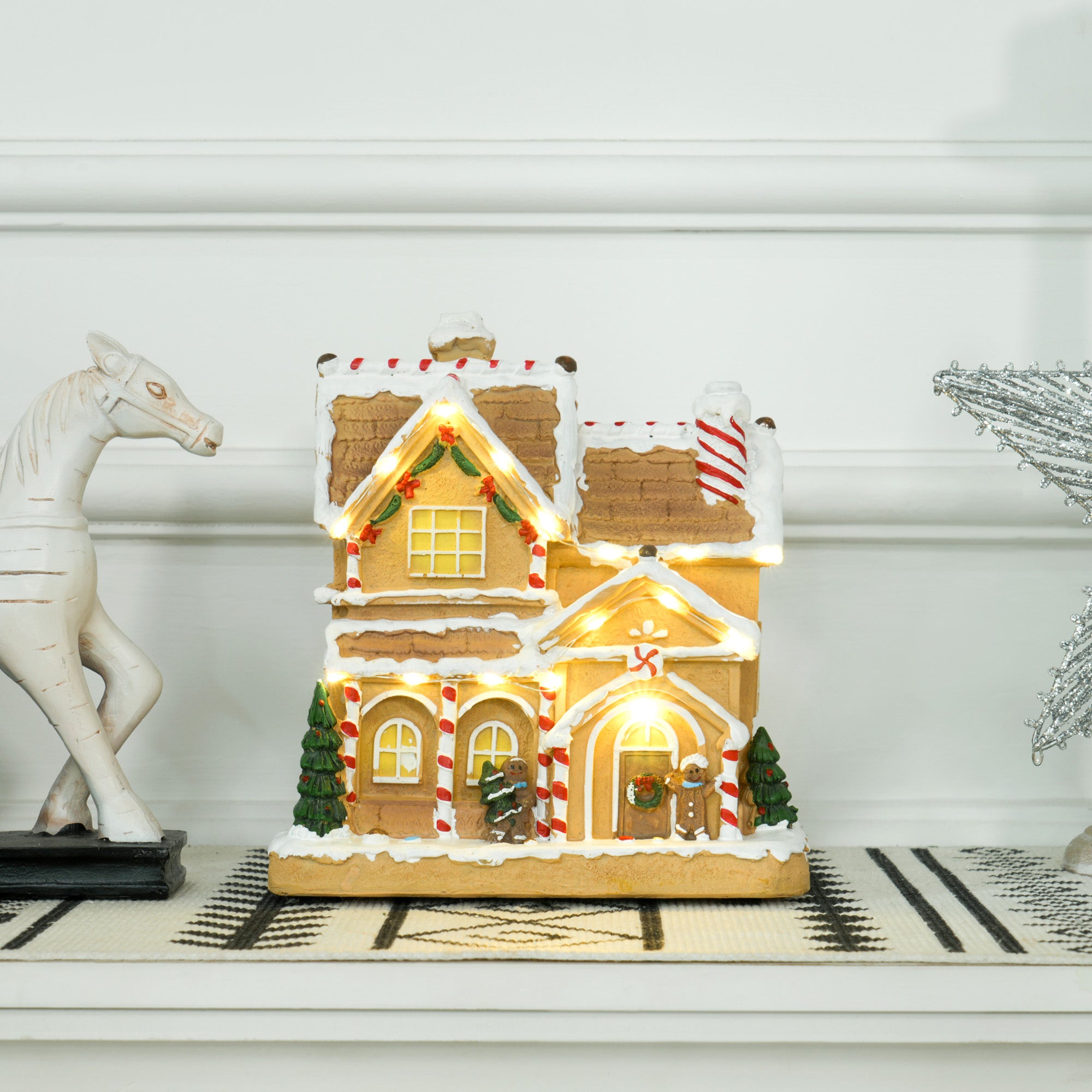 Gingerbread House Light & Music Christmas Decoration