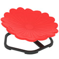 Flower-Shaped Sensory Spinning Chair with Non-Slip Base for Balance/Coordination, Red