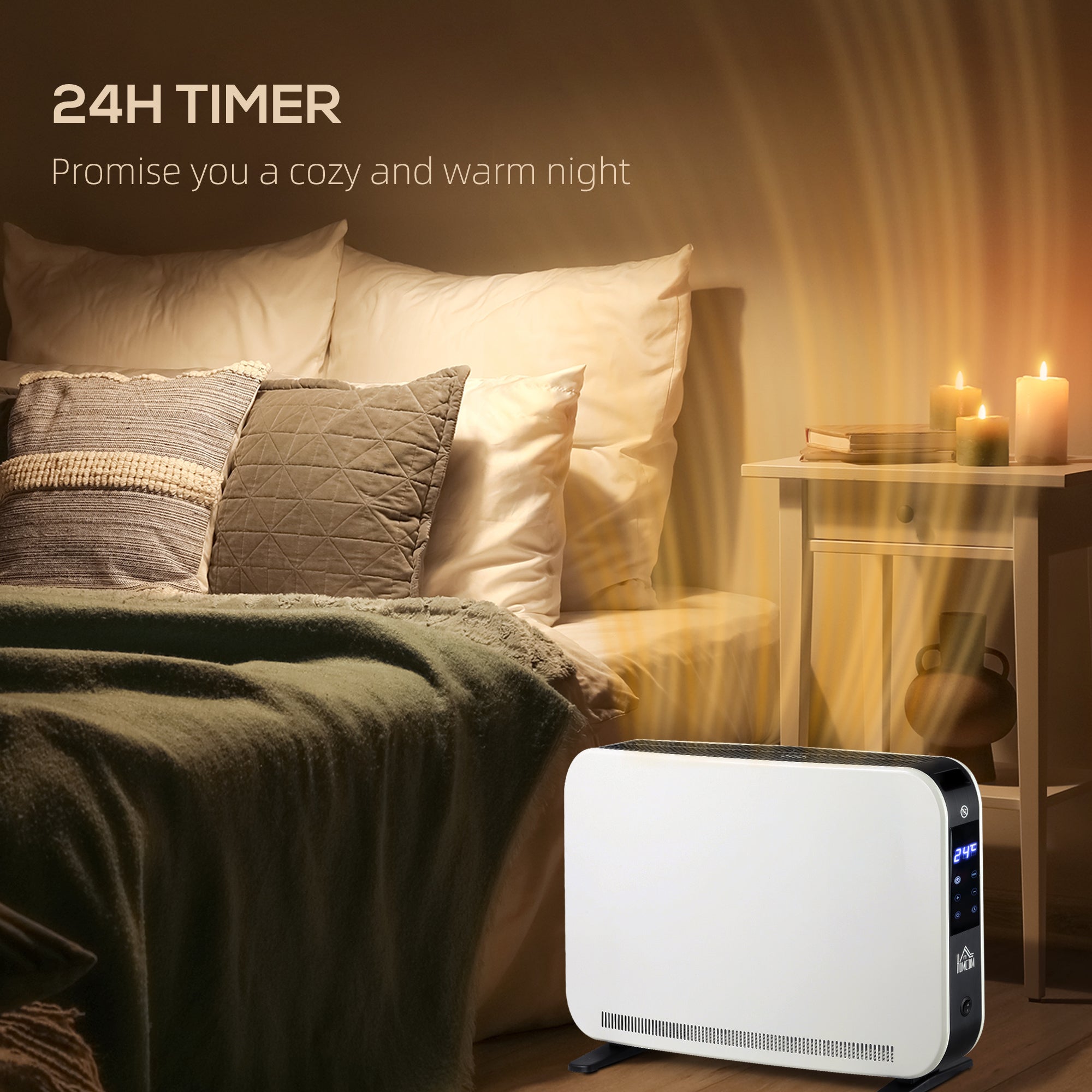Three-Mode Modern Slimline Heater, 7-35„ƒ Temperature