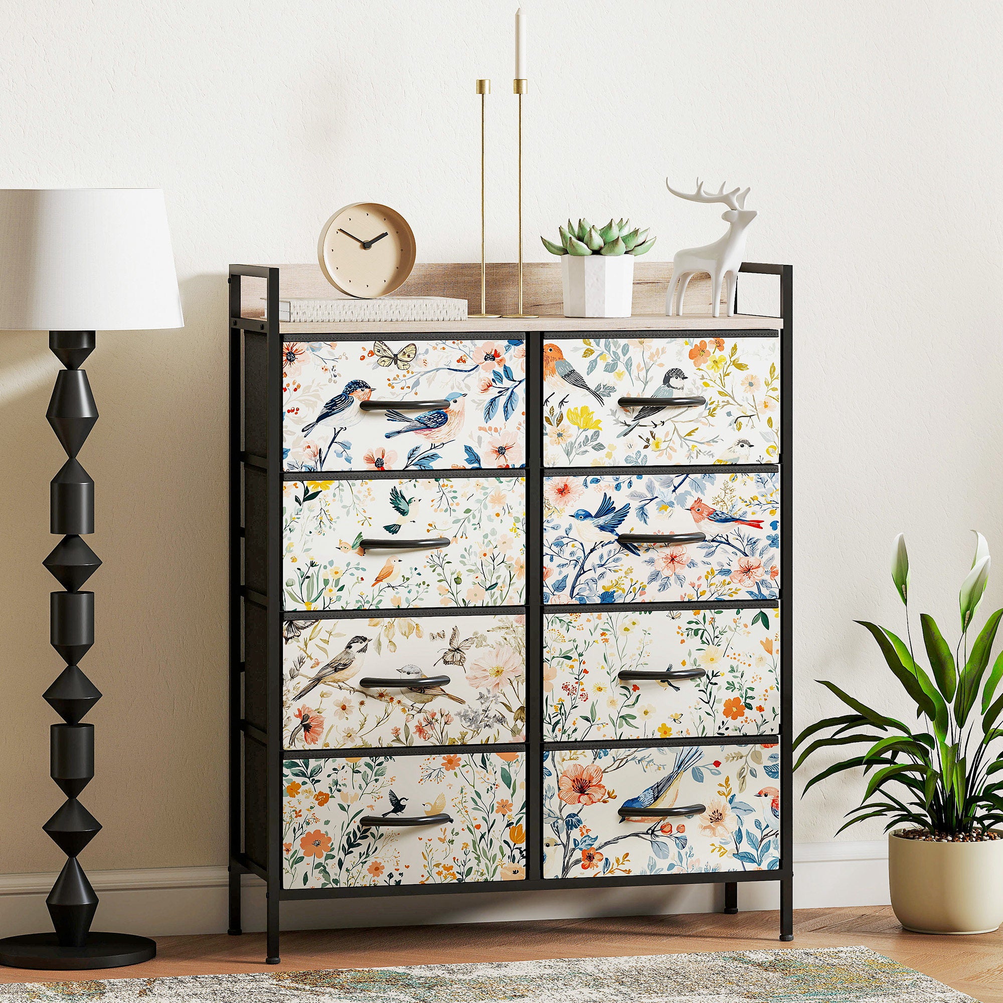 8-Drawer Chest of Drawers - White