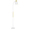Floor Lamp for Living Room, Spotlight Reading Standing Lamp with Adjustable Height, Rocker on/off Switch, Indoor Task Lighting for Bedroom, Office, White (Bulb not Included)