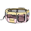 Fabric Pet Whelping Box and Playpen for Dogs, Cats, Puppies, Rabbits, Guinea Pigs 90x41cm - Pink