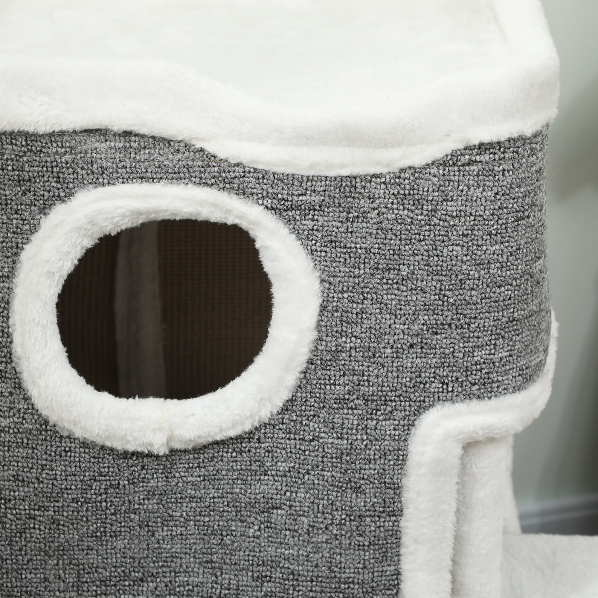 75 cm Cat Tree, Cat Tower Condo for Indoor Cats with Scratching Post, Jumping Platform, Grey