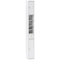 178 cm Narrow Tall Bathroom Cabinet - White