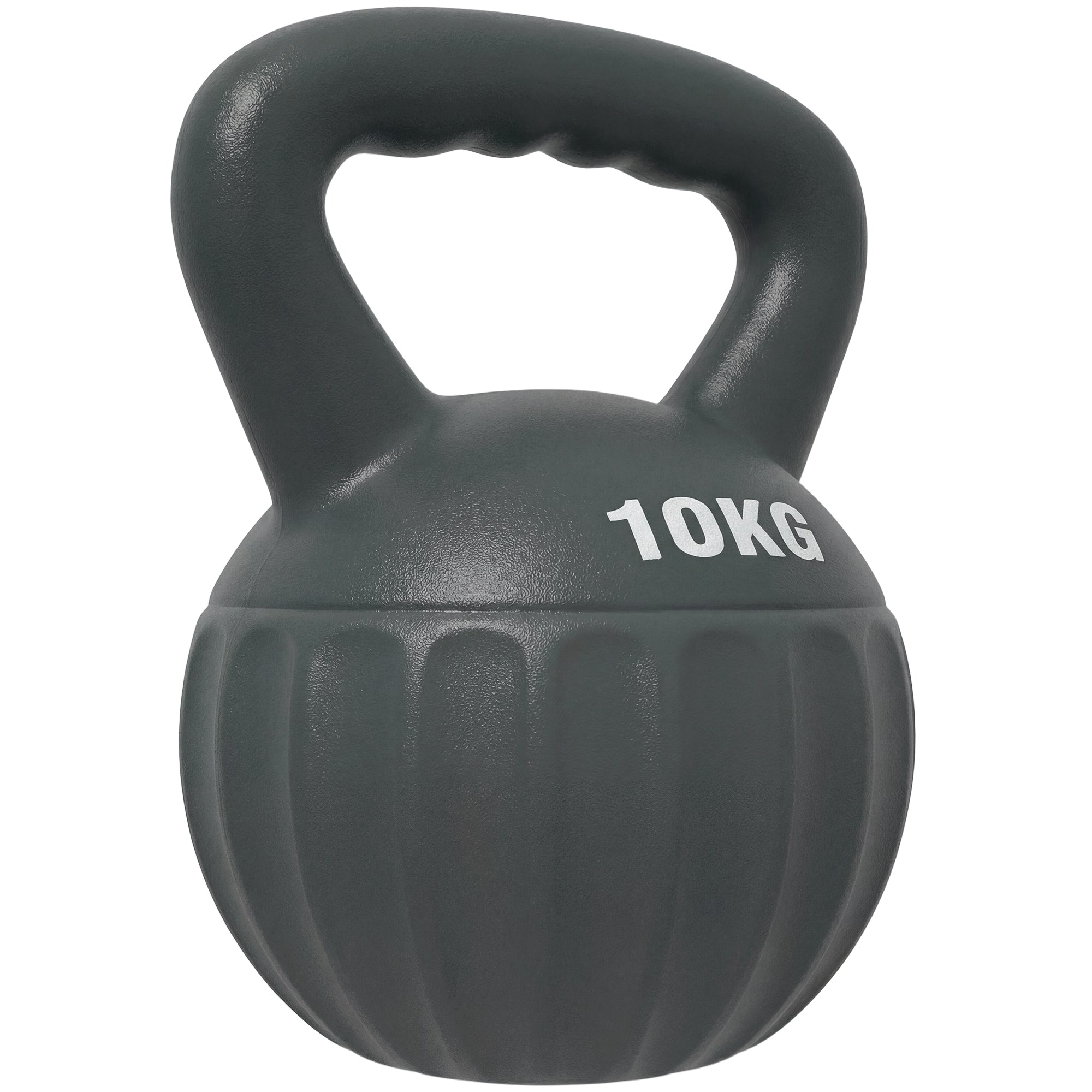 Kettlebell for Strength Training Kettle Bell with Non-Slip Handle 10 kg Grey