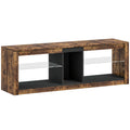 TV Stand Cabinet with LED Lights and Remote Control for TVs up to 65