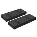 Set of 2 Fillable Parasol Weight Bags 25kg with Handles - Black Oxford Fabric
