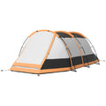 Three-Man Camping Tent with Two Rooms and Porch - Orange