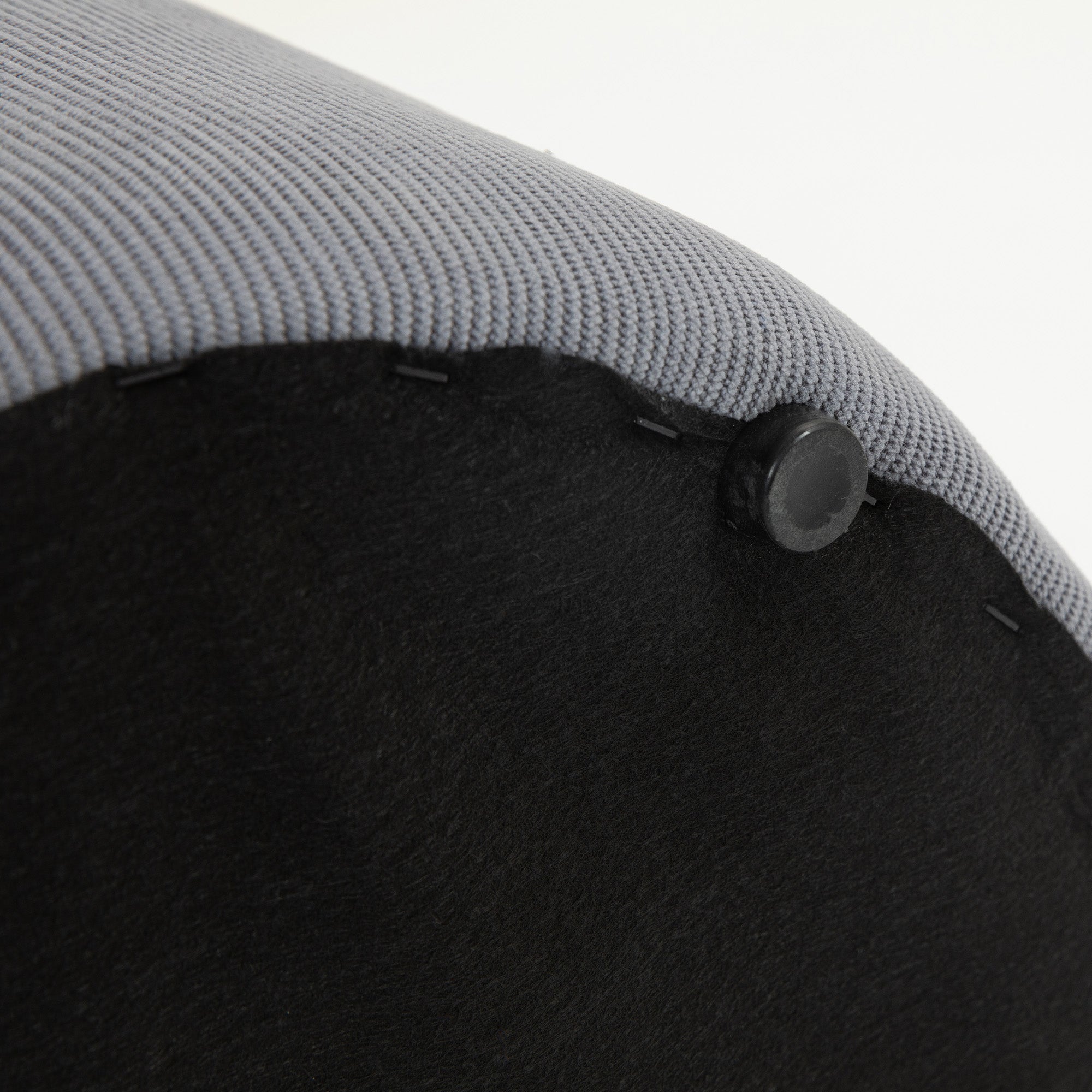 Modern Storage Ottoman Set with Removable Lids - Light Grey