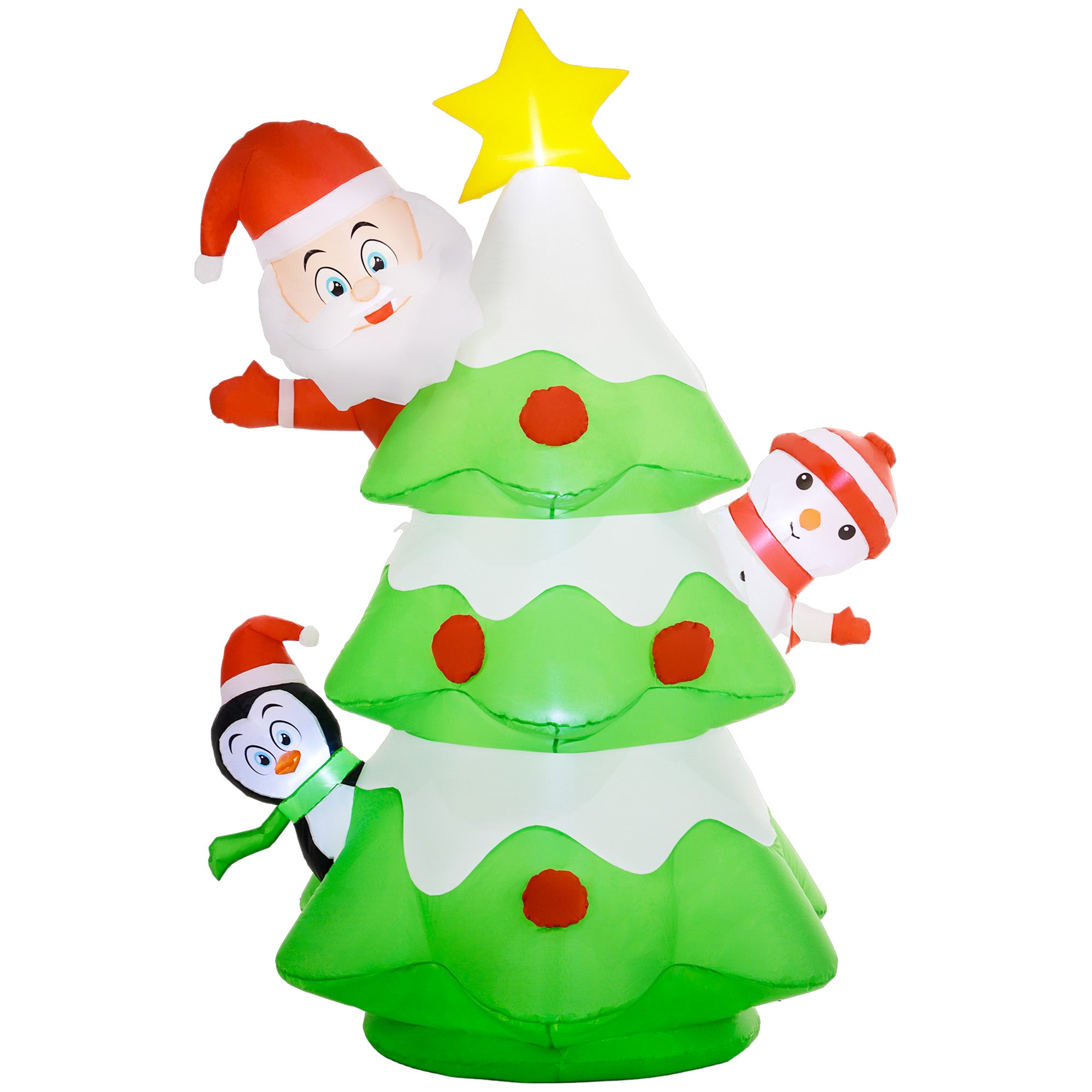 8ft Inflatable Xmas Tree and Friends Decoration