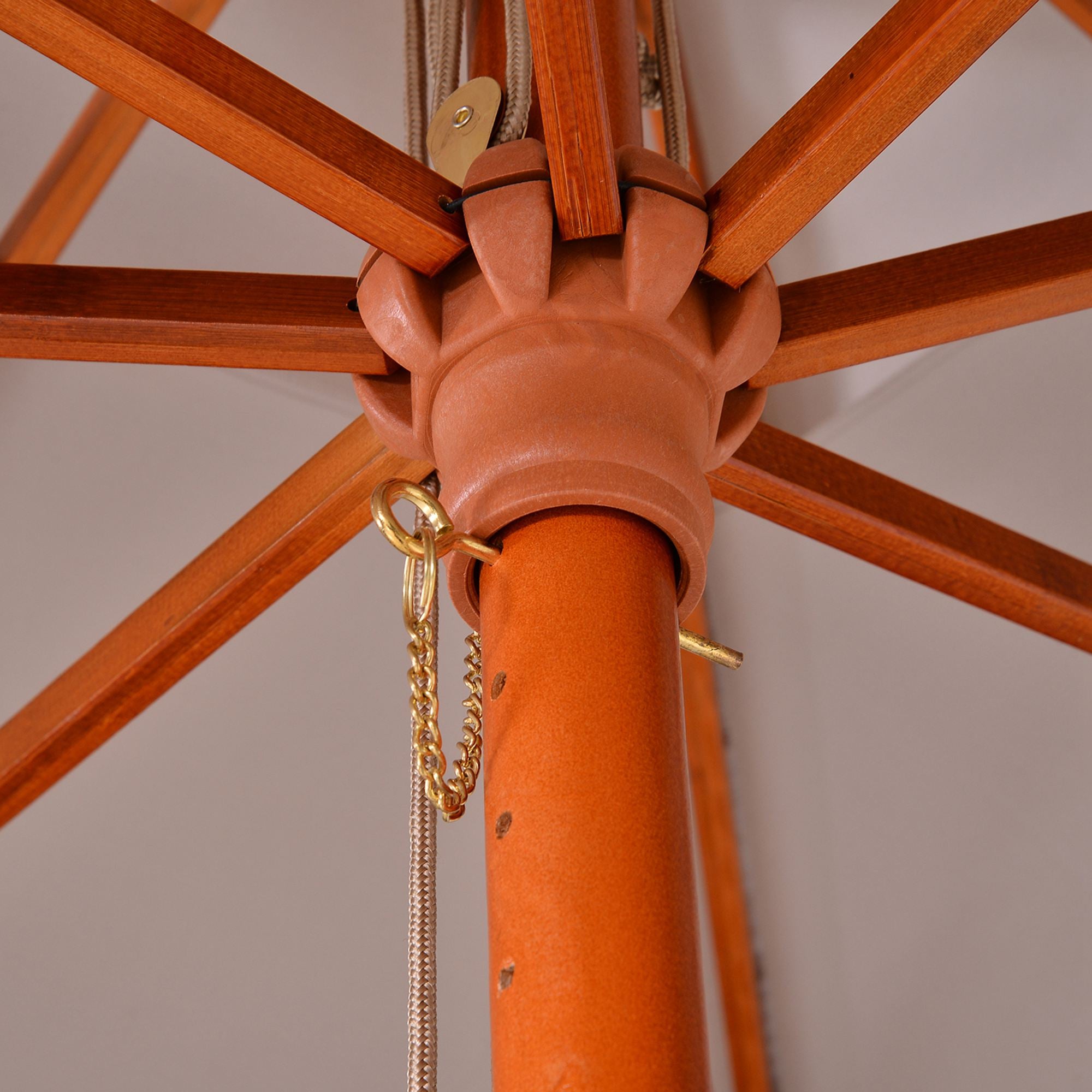 3 Piece Large Outdoor Garden Parasol with Double Tier Grey