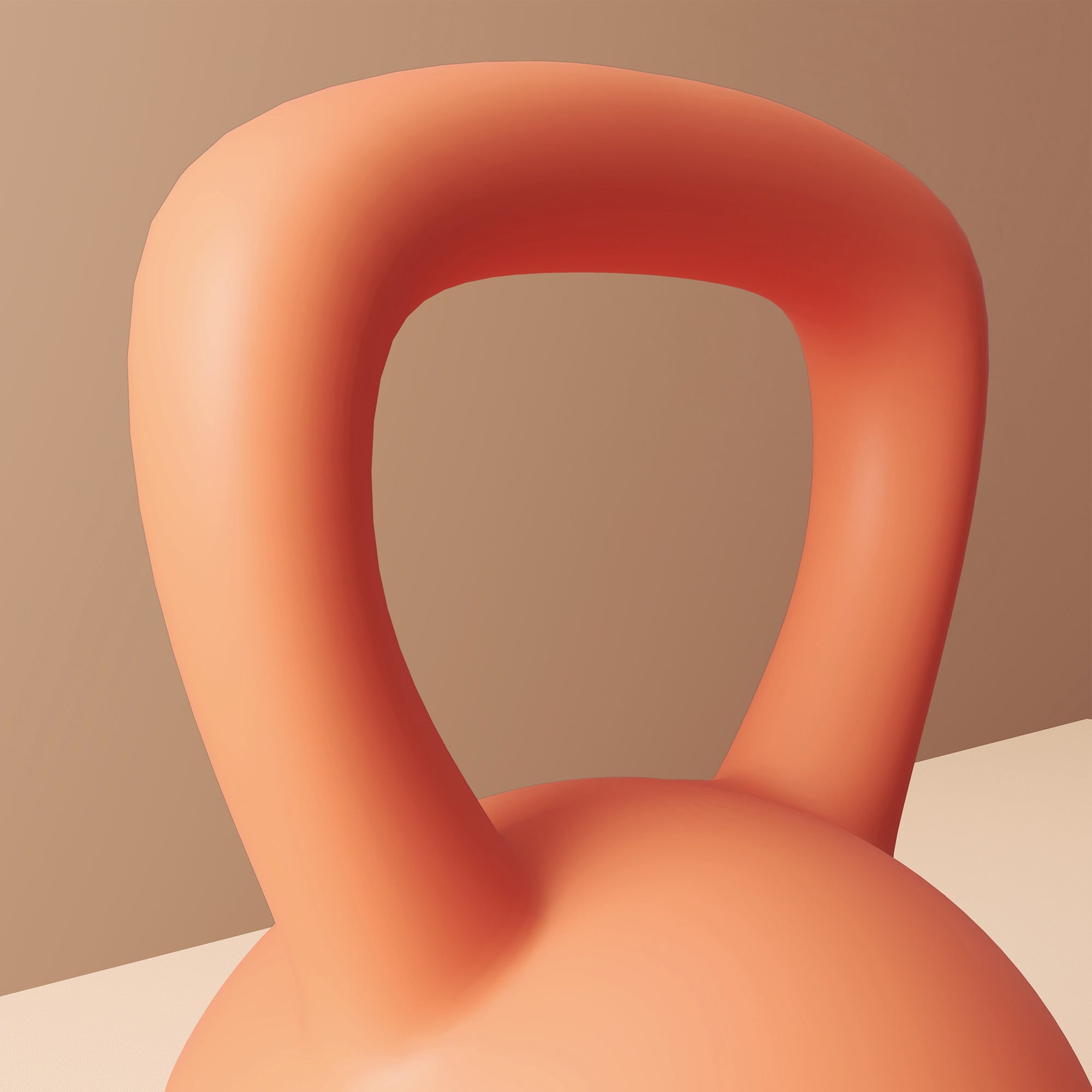 Soft Kettlebell, 8kg Kettle Bell with Non-Slip Handle for Home Gym Weight Lifting and Strength Training, Orange and Grey