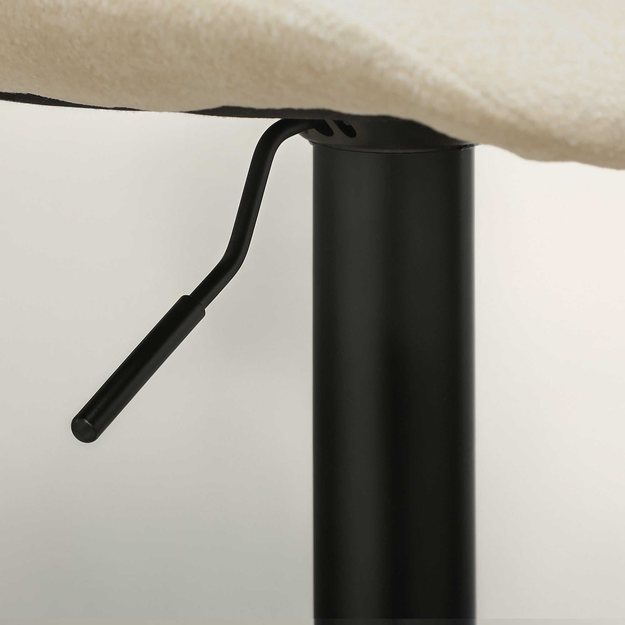 Set of Two Chenille-Feel Tub Bat Stools - Beige