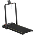 Folding Treadmill Walking Pad, 2HP Portable Under Desk Treadmill with Handle, Running Jogging Walking Machine
