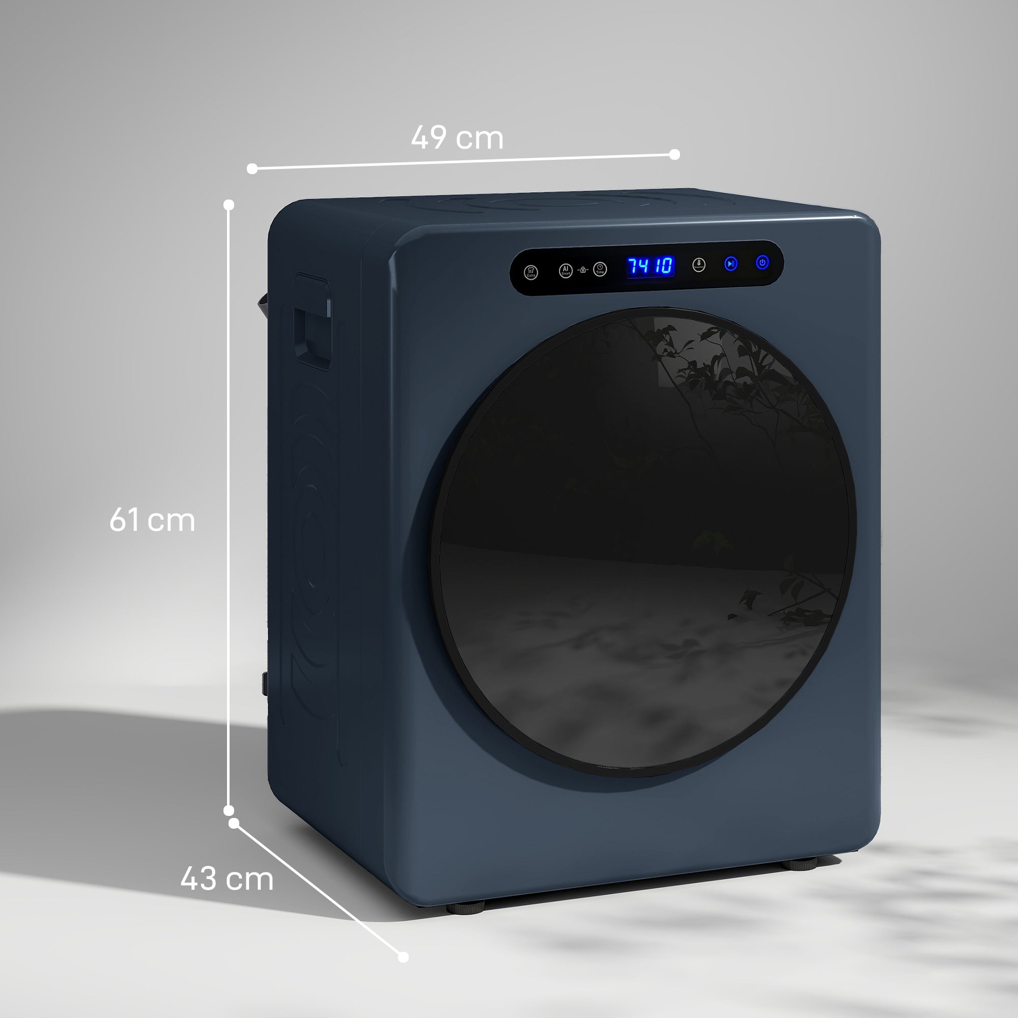 5kg Compact 40-60℃ Tumble Dryer Blue
