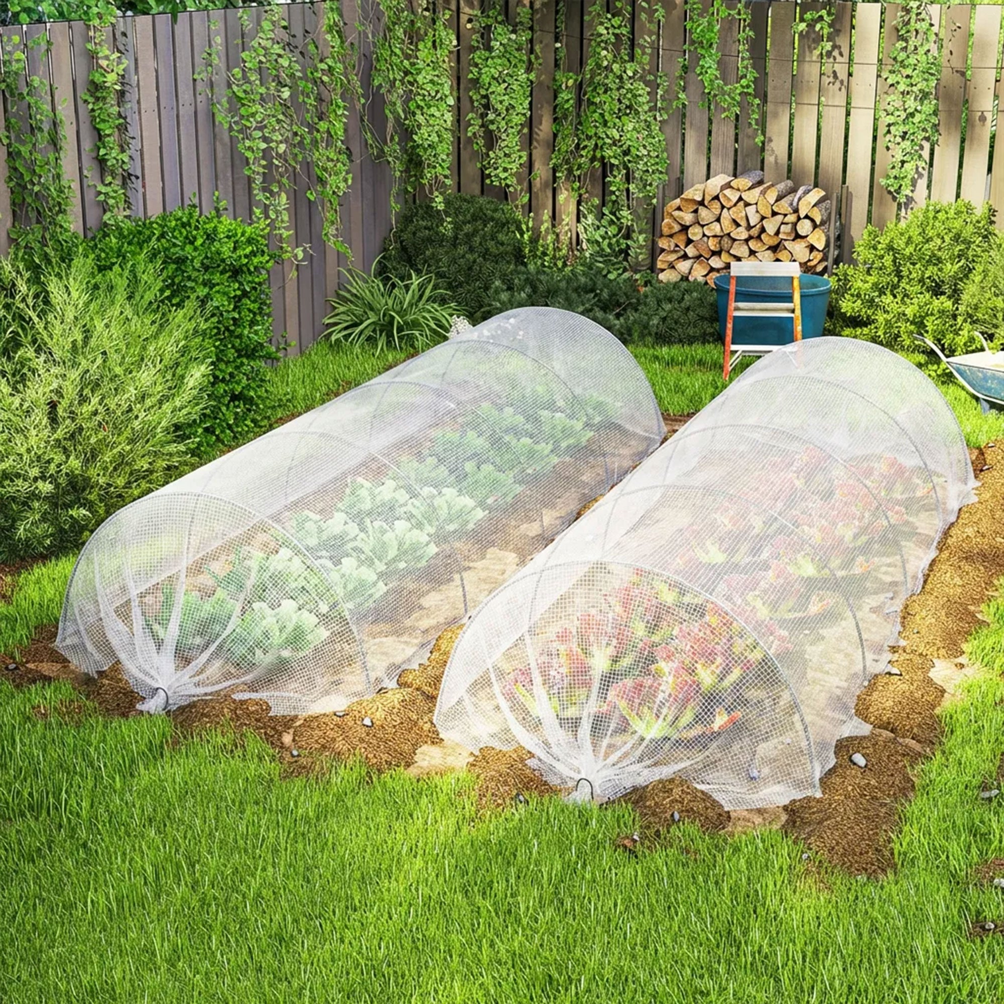 4 x 6m Waterproof Tarpaulin, Heavy Duty 140GSM Tear-Resistant PE Tarp with Reinforced Grommets, UV Protected Cover