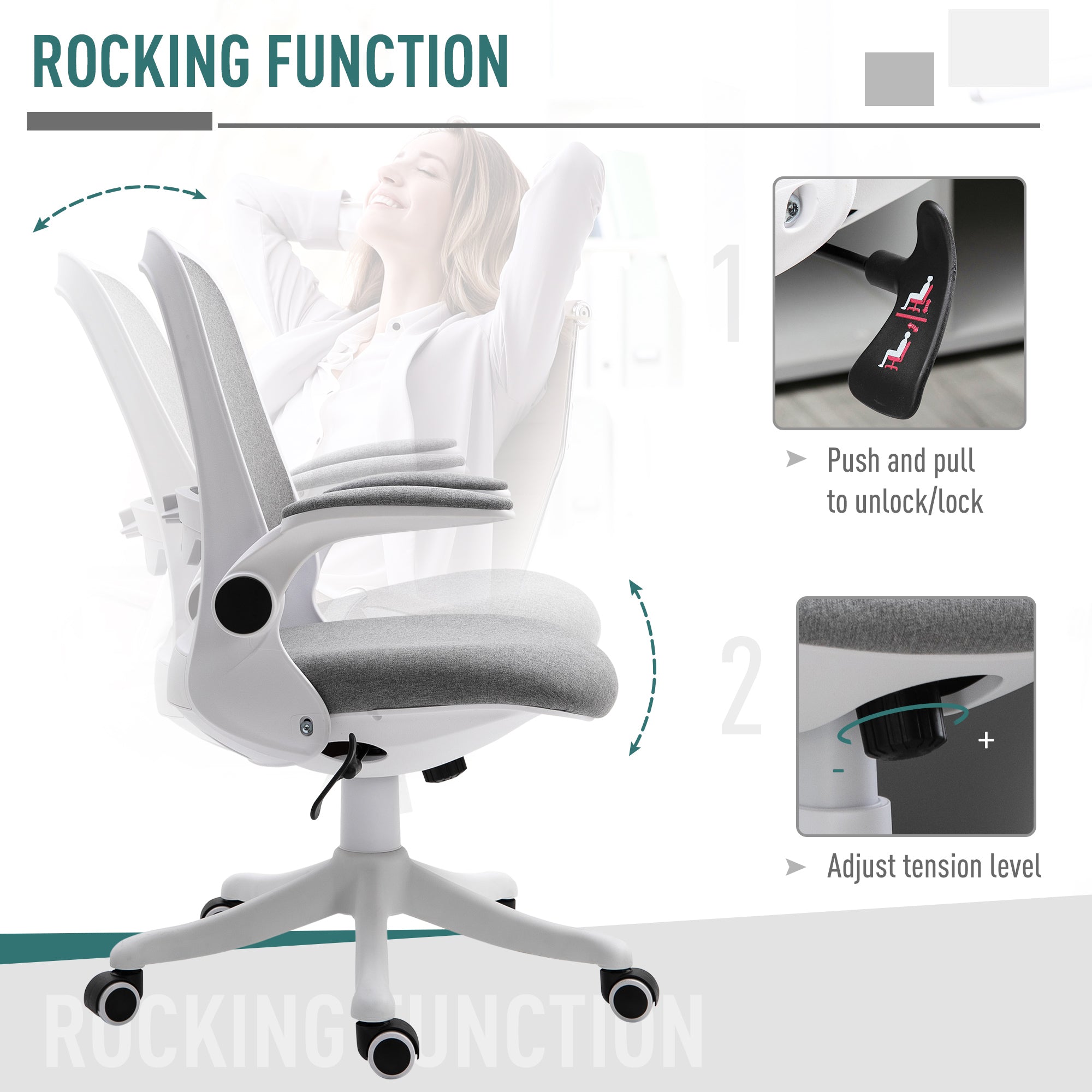 Nylon Mesh Cushioned Office Chair Grey