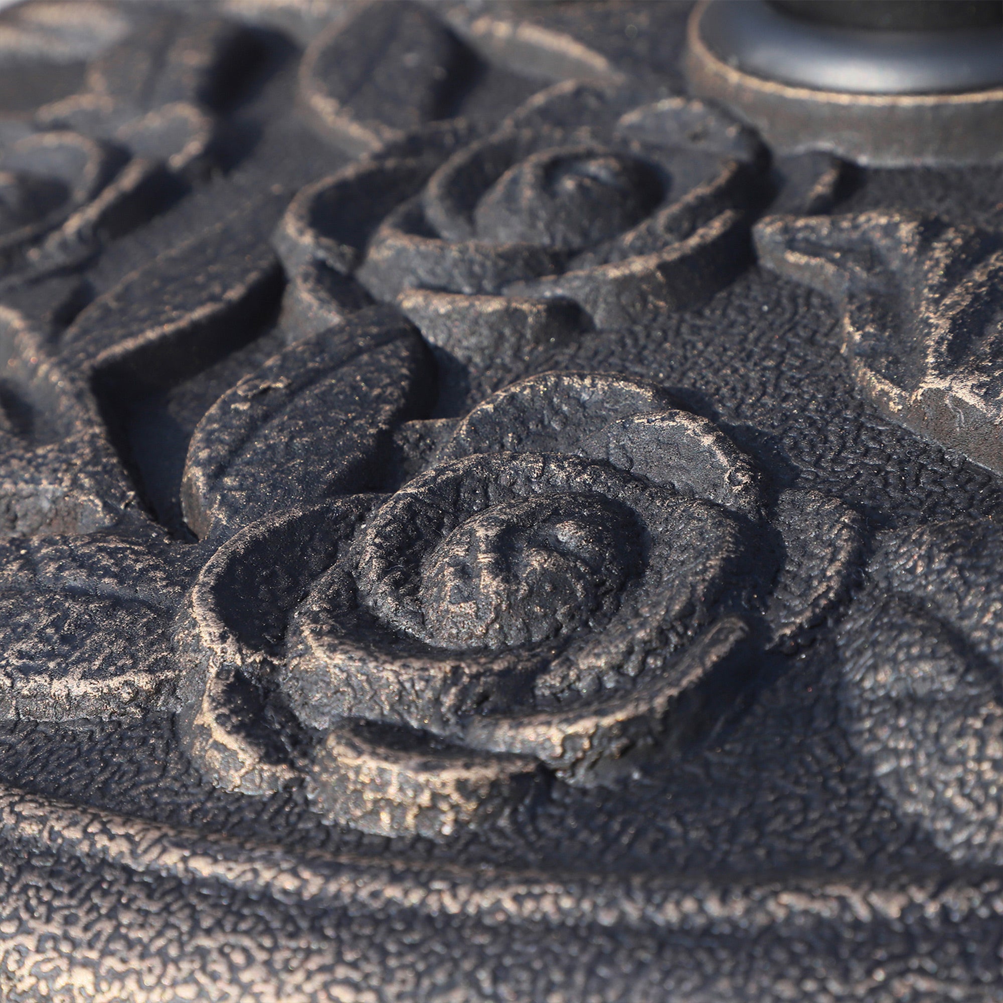 9kg Garden Parasol Base, Round Resin Sun Umbrella Base, Outdoor Umbrella Stand for 38mm or 48mm Outdoor Umbrella Poles, Bronze Tone