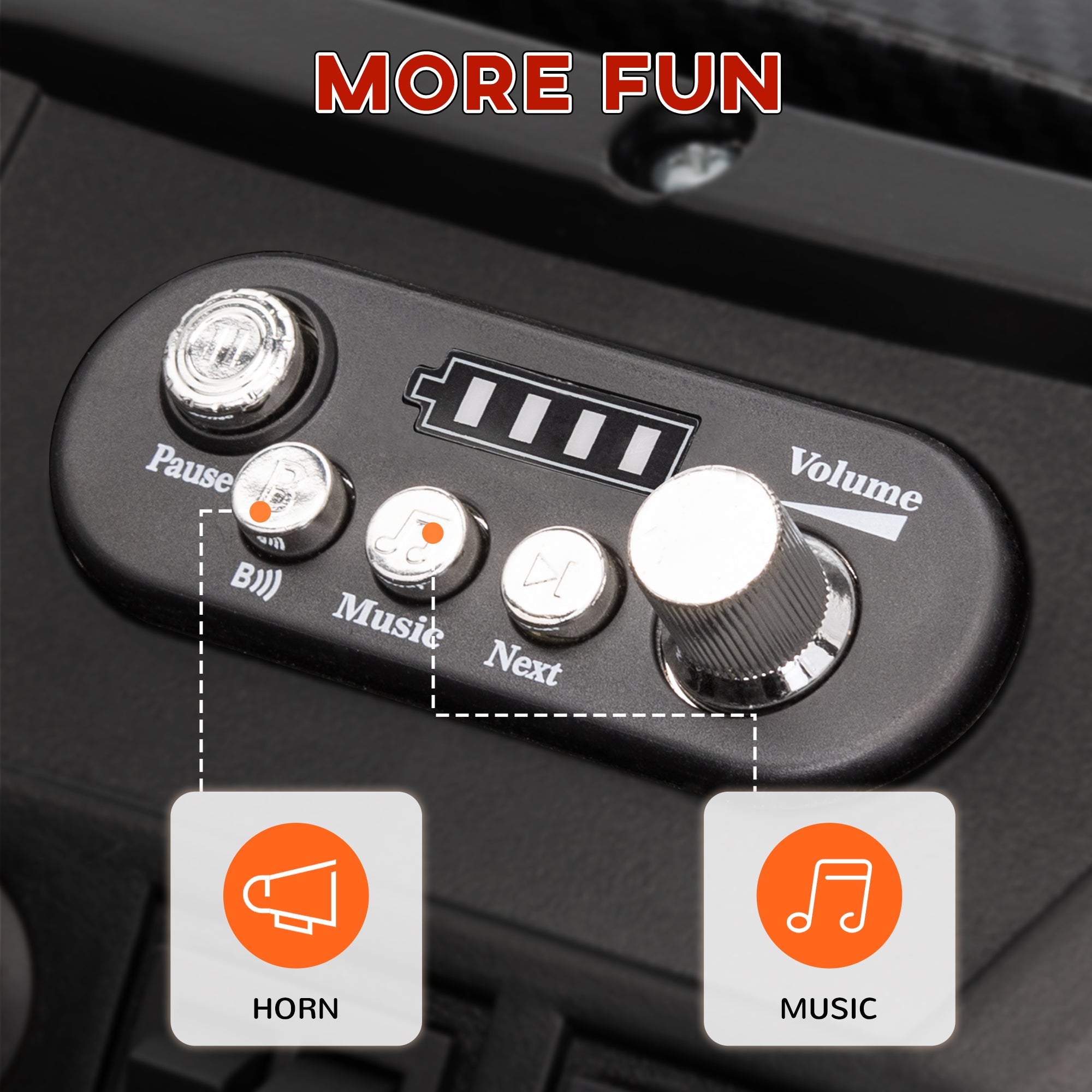 24V 2 Seater Kids Electric Car with Remote Control, Suspension System, Slow Start, 3 Speeds, for 3-8 Years, Black