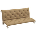 Three-Seater Bench Cushion 150cm with Tie Fastenings - Khaki