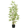 Artificial Bamboo Plant Tree 120 cm with Pot for Indoor Home Decor - Green