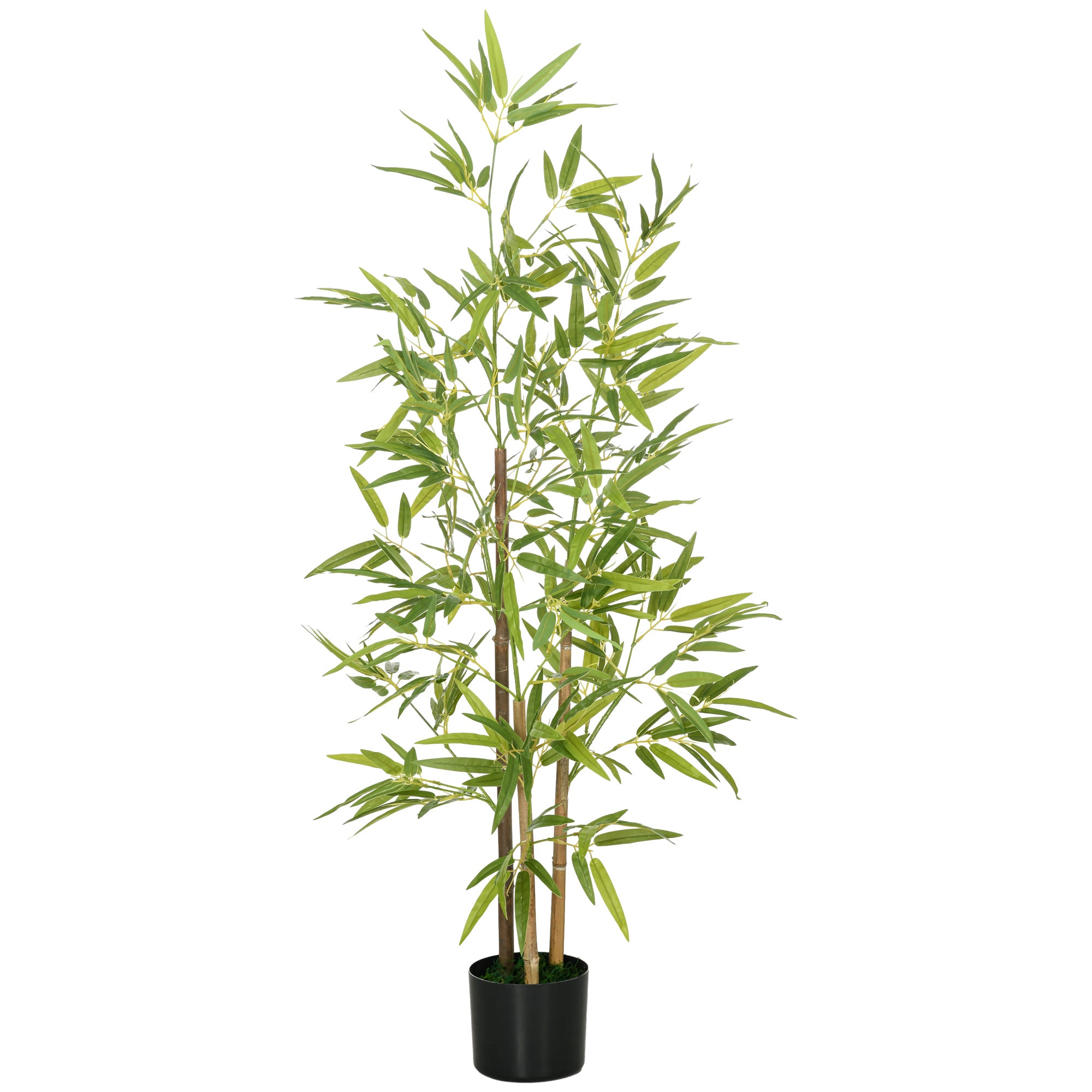 Artificial Plant Bamboo Artificial Tree Height 120 cm with Pot for Home Indoor Decor