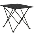 Lightweight Folding Camping Table with Carry Bag for Outdoor Use - Black