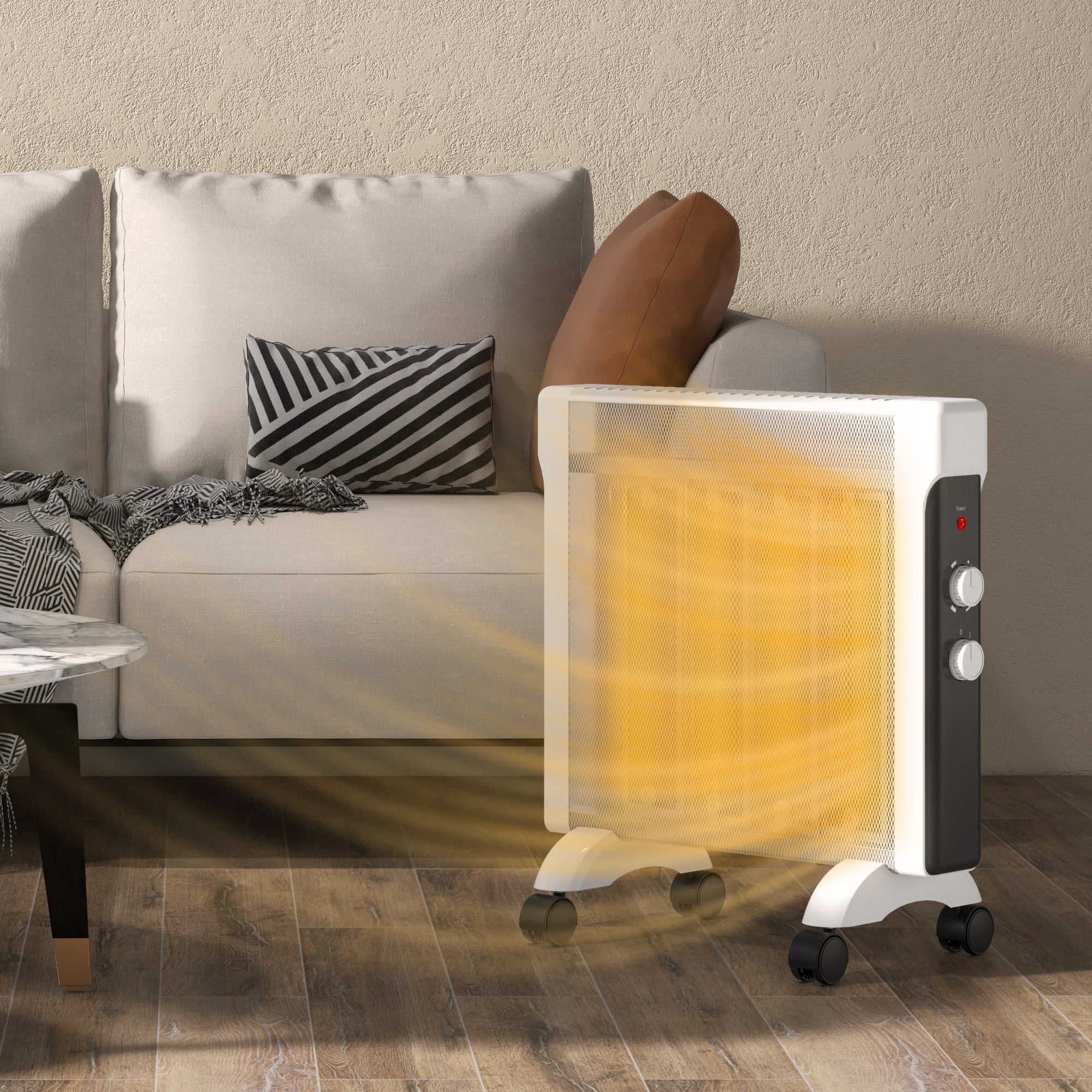 2kW Electric Heater, 10-45„ƒ Temperature - White