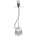 1800W Standing Clothes Steamer with Accessories - Grey