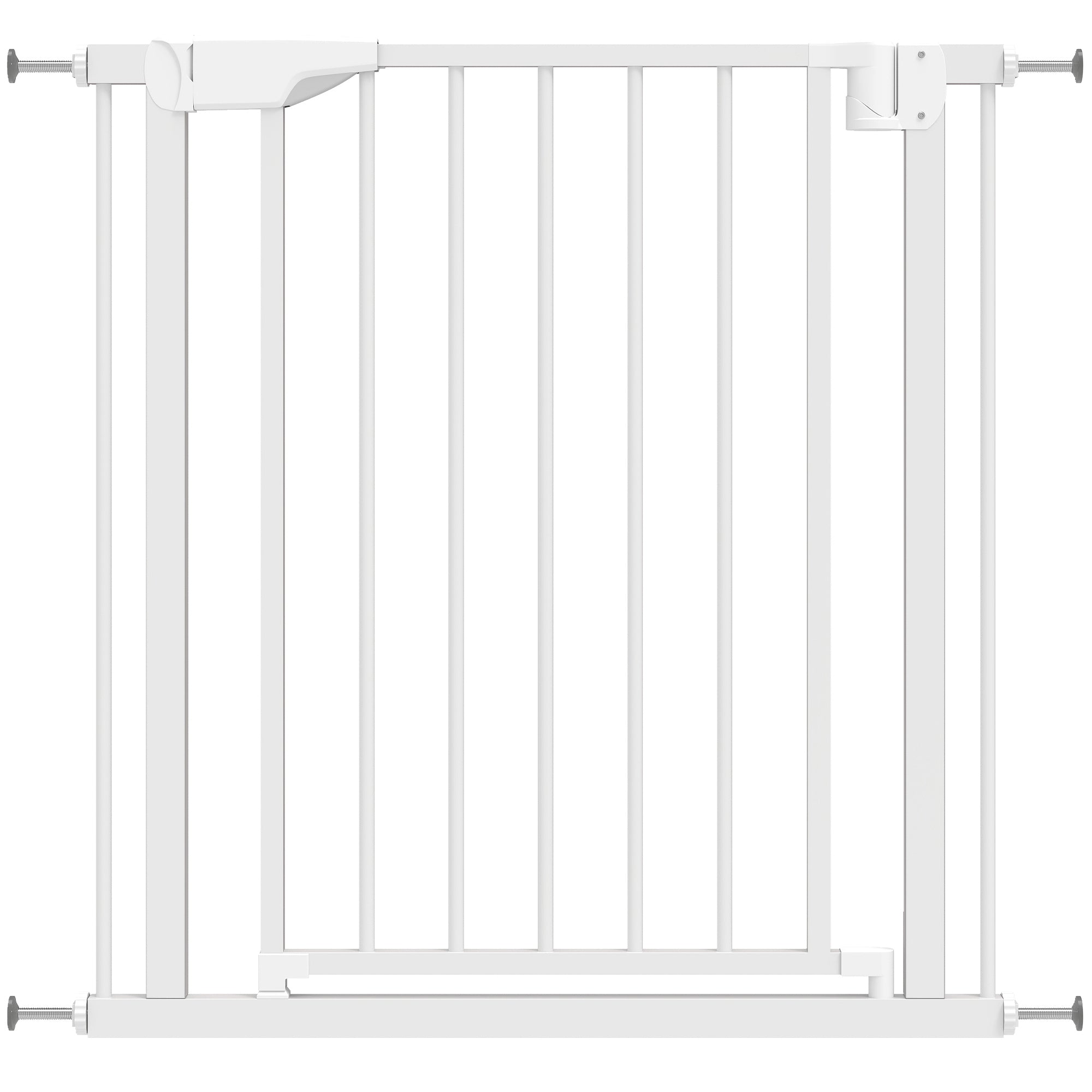 Baby Gate, Pet Safety Gate Pressure Fit, 76-82cm Wide with Two-Way Open, One-Hand Opening