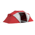 4-6 Man UV Protection Camping Tent - Grey and Red