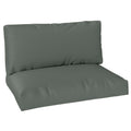 2 Seater Outdoor Pallet Furniture Cushions 20cm Thick UPF20+ 220gsm Fabric - Charcoal Grey