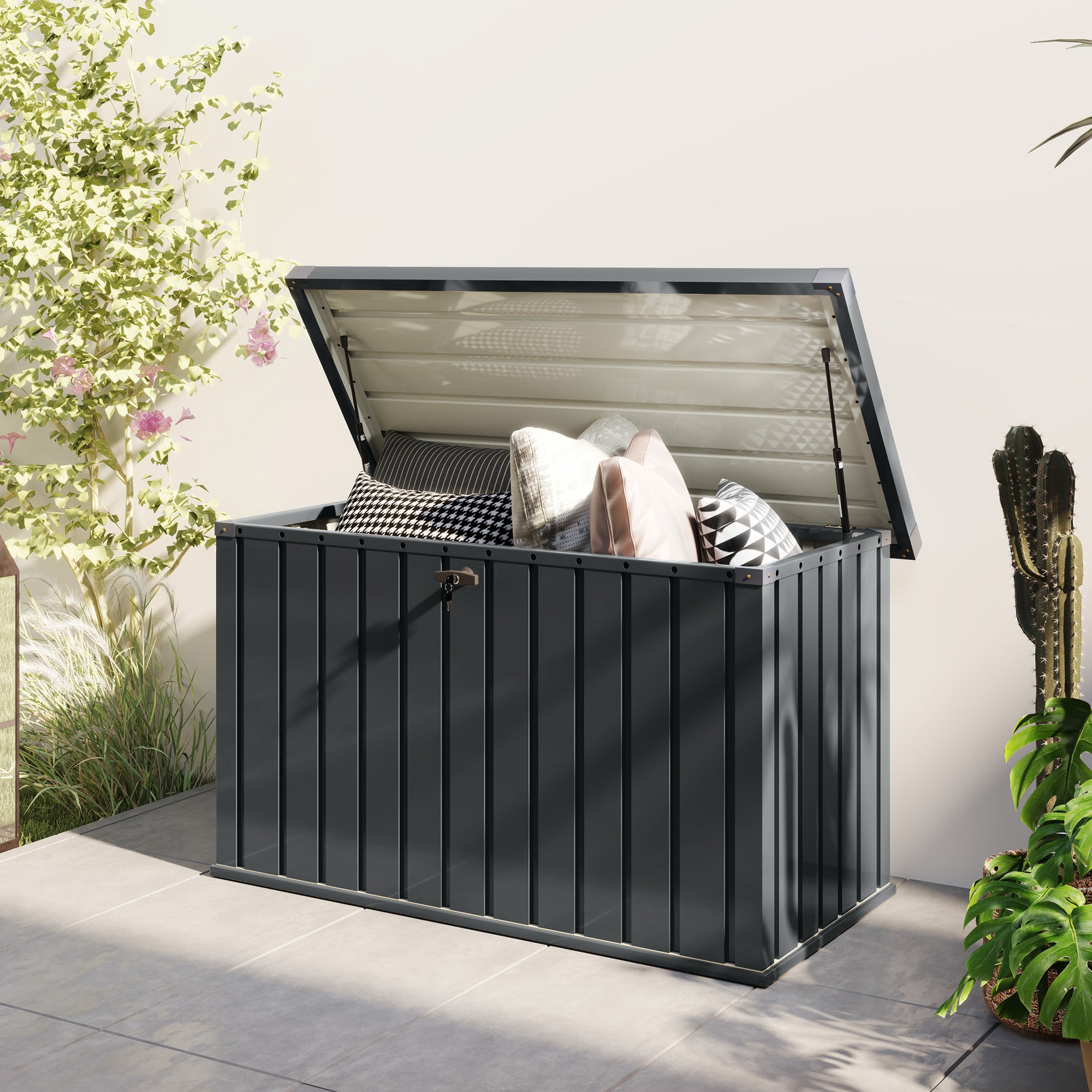 400L Galvanised Steel Garden Storage Box