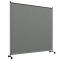 Outdoor Privacy Screen 183 x 181cm with Wheels - Dark Grey