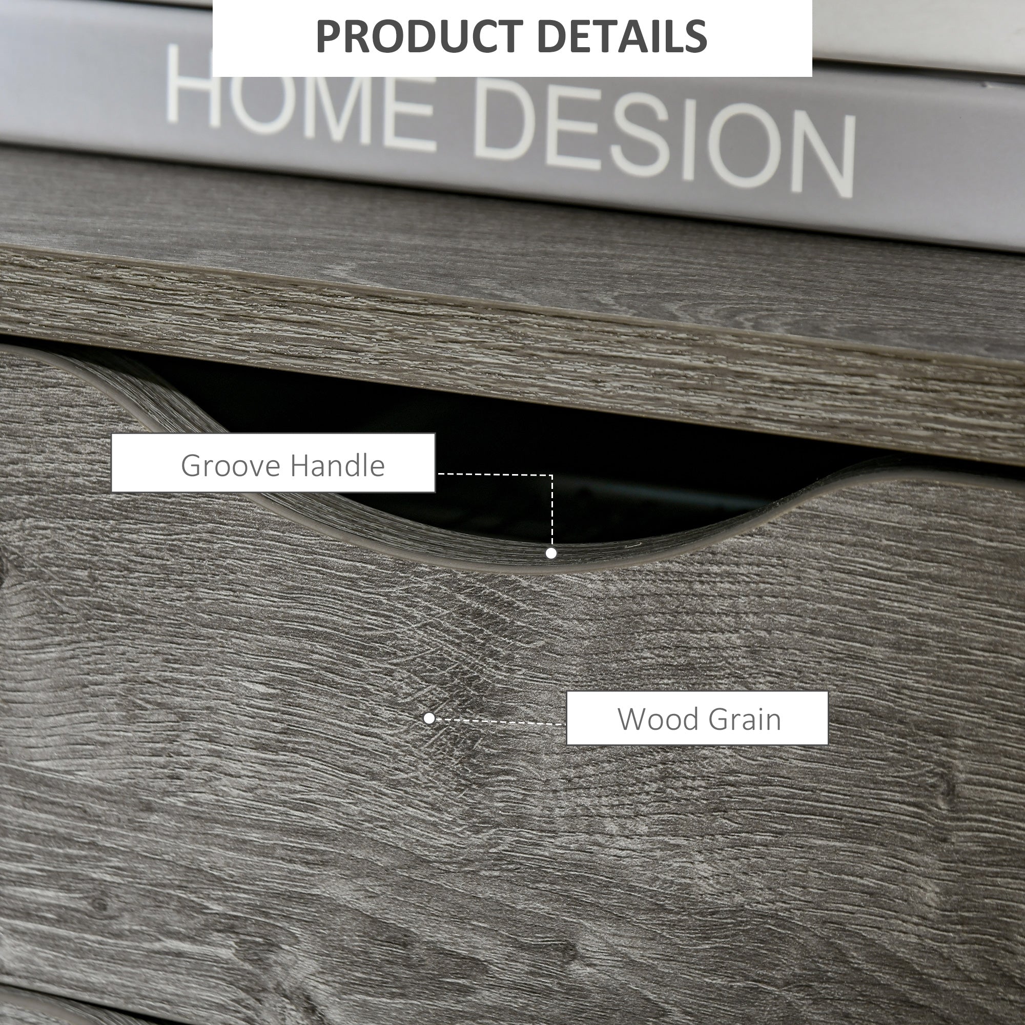 Industrial Side Table with Drawer, Sofa Table, Bedside Cabinet with Storage Shelf, Slim Nightstand for Living Room, Bedroom, Grey