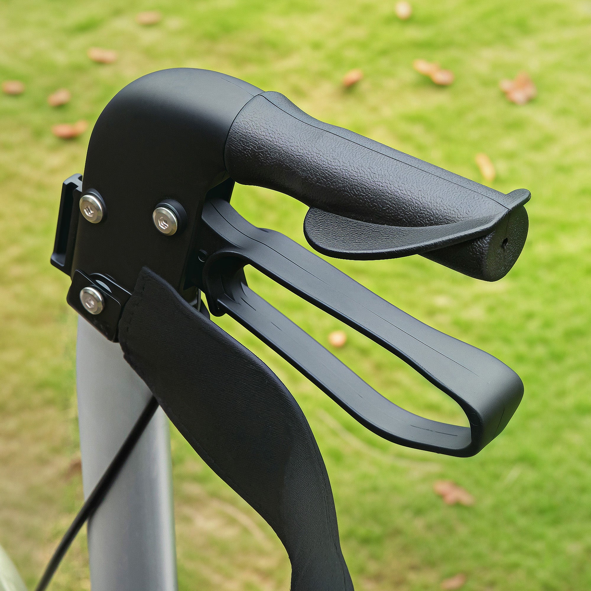 2 in 1 Folding Wheelchair Transport Chair & Rollator Walker with Seat, Backrest, Footrest, Adjustable Height, 4 Wheels for Seniors - Pearl Blue