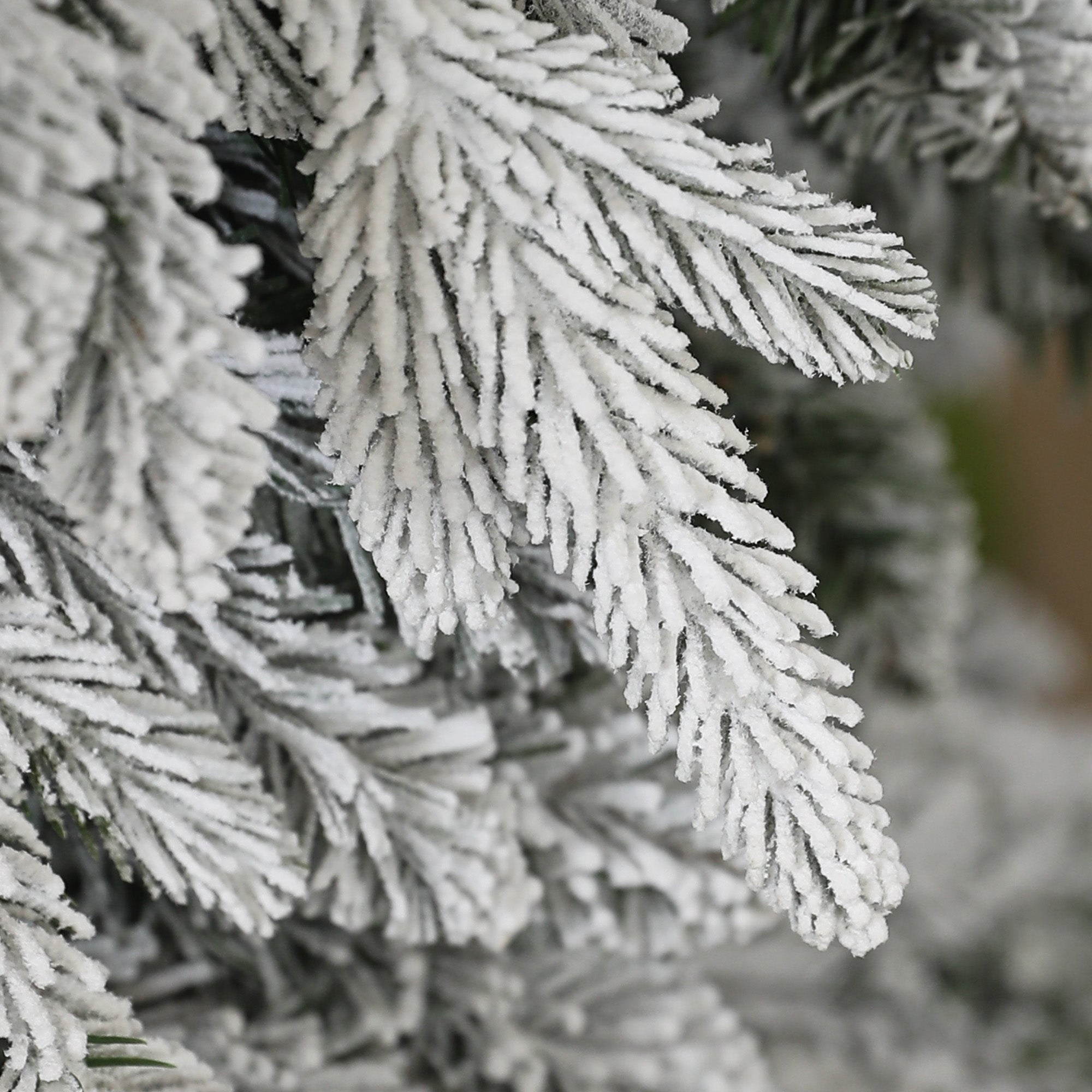 7ft Snow-Covered Unlit Artificial Christmas Tree