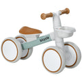 Kids Balance Bike with Adjustable Seat and Silent Wheels for 1-3 Years - Green