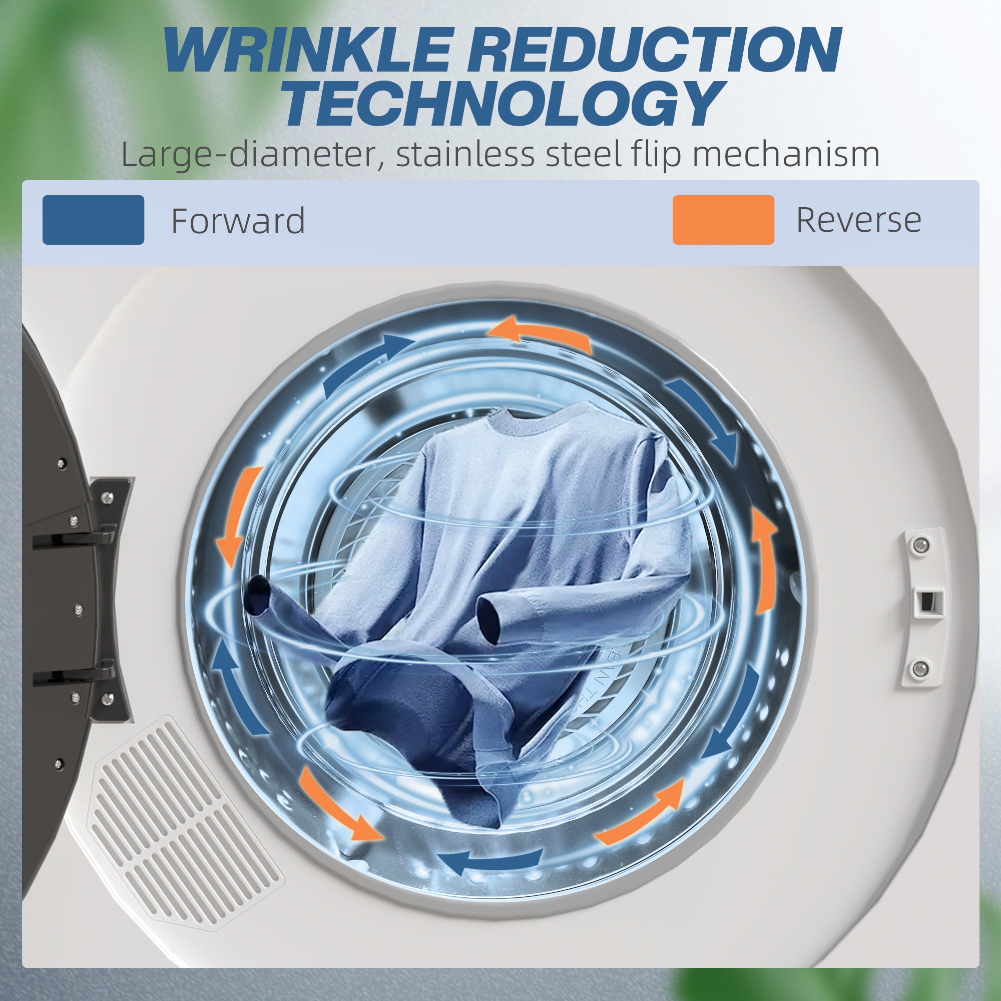 4kg Compact 40-60℃ Tumble Dryer - White