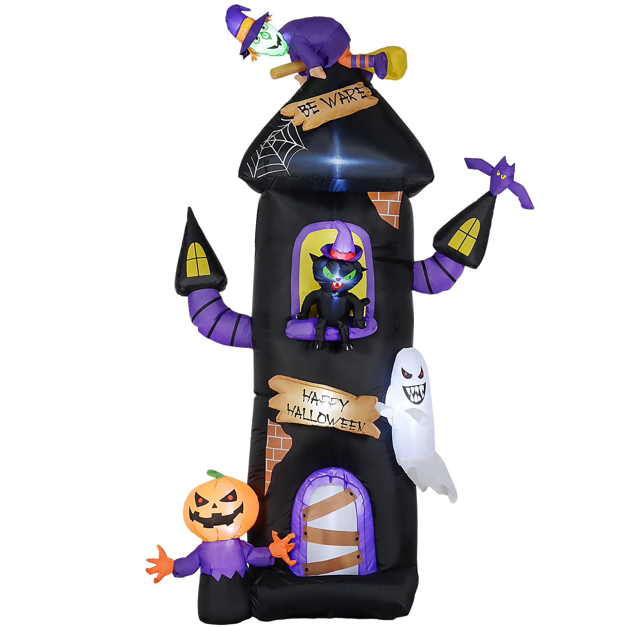 8.5ft Light-Up Horror Treehouse Halloween Inflatable