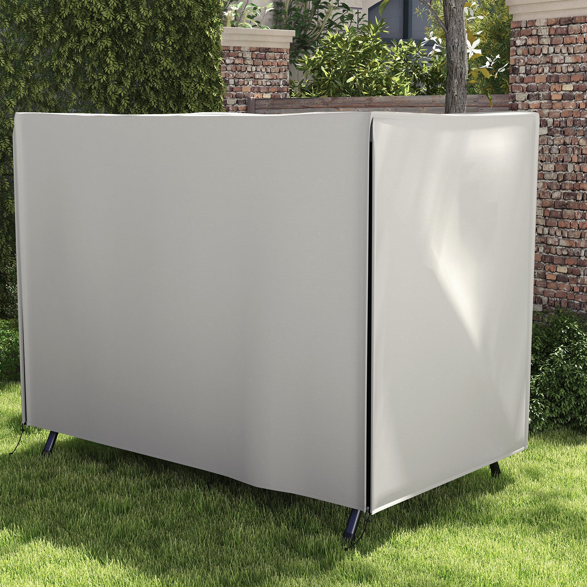 Three-Seater Swing Chair Protective Cover Oxford Cloth Grey