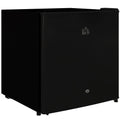 46 Litre Lockable Countertop Fridge with Adjustable Temperature and Reversible Door - Black