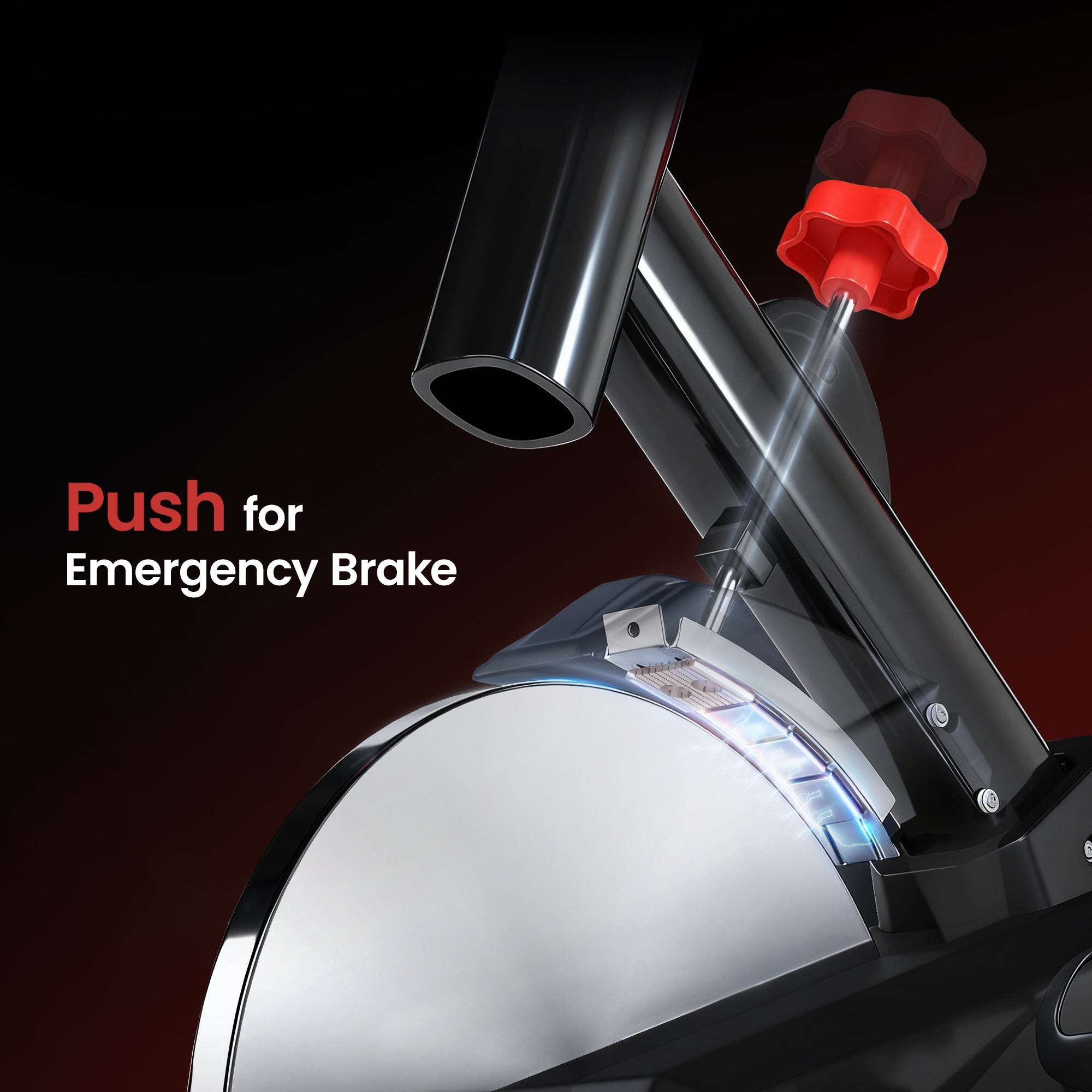 Indoor Upright Exercise Bike Machine, with Adjustable Seat, Resistance, Handlebar, LCD Display