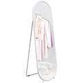 Three-Way Curved Full Length Mirror 160cm - White