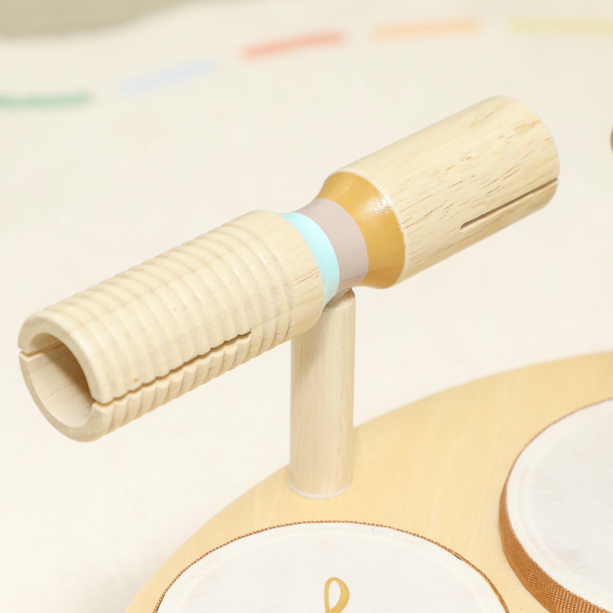 Baby Drum Kit, Wooden Kids Musical Instruments with Drums and Xylophone, Gifts for Girls Boys Birthday, Natural
